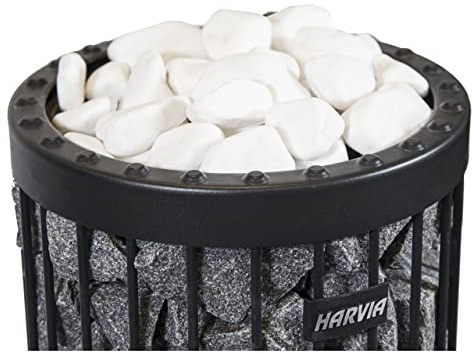 Harvia dekorative Saunasteine 10 kg Saunaofensteine 5-10 cm weiß rund