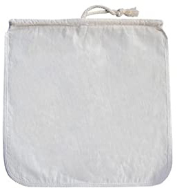 Nussmilchbeutel zum Abseihen von Mandel-/Sojamilch, griechischem Joghurtsieb, Milch, Nussbeutel für kaltgebrühten Kaffee, Tee, Bier, Saft, 33 x 33 cm, 5 Stück
