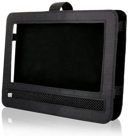 Aqsacokiya Support Lecteur DVD Portable pour Appui-tête de Voiture avec Sangles, 7/9/10 - Noir (10in)