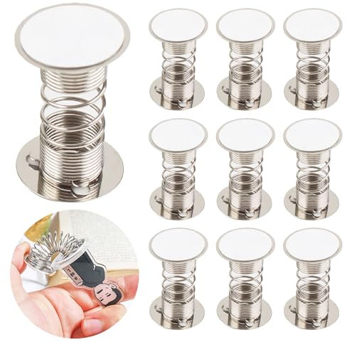 Hayaww 10 pcs Kopf Schütteln Federständer Federbasis Wackelkopf Auto Federbasis Schüttelnde Puppenfederbasen Puppenzubehör Basis Auto Schüttelkopf Puppenbasen Armaturenbrett DIY Auto Heimdekoration