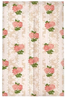 Türvorhang Rose Elegant Grün Küchenvorhänge Polyester Raumteiler Vorhang Kurz Scheibengardinen mit Teleskopstange Vorhänge Kurz Türvorhang Insektenschutz Fliegenvorhang Terrassentür 90x200cm