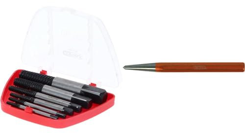 Ks Tools Ks tools ensemble d'extracteurs de vis 6 pièces m3-m18 150.1330 & 162.0361 Pointeau corps octogonal Diamètre 4 mm