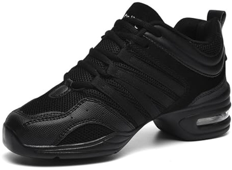 Hixingo Scarpe da Ballo Sportive Donna Split Sole Fitness Ginnastica Sneakers Scarpe da Running Casual Traspirante Cuscino d'Aria Jazz per Street Dance, Ballo da Sala, Hip Hop