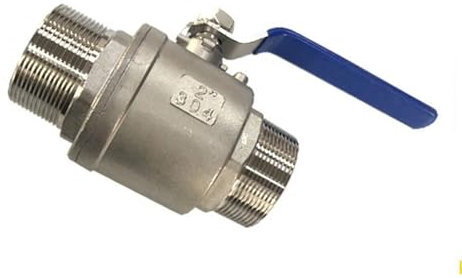 1/2 3/4 1 1-1/4 1-1/2 2 Zoll Edelstahl Außengewinde Kugelhahn Zweiteiliger Kugelhahn 1St(3/4)