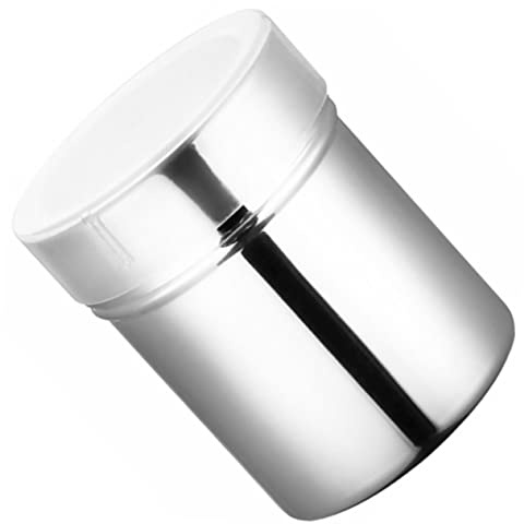 Ciieeo Stainless Steel Coffee Powder Dredger and Spice Storage Container 304 Material Mesh Shaker for Baking and Kitchen Seasoning Use