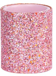 FSSTUD Pot à crayons en cuir synthétique à paillettes - Porte-pinceaux de maquillage brillant - Organisateur de crayons mignon - Support de rangement décoratif pour bureau à domicile - Rose