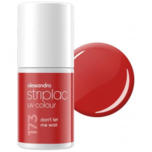 alessandro Striplac Peel-Off UV Gel Nagellack, Don´t Let Me Wait, 6,5ml | Hochpigmentierter UV Gel Nagellack, bis zu 15 Tage Halt, kratzfest, acetonfrei & abziehbar, HEMA-frei & vegan