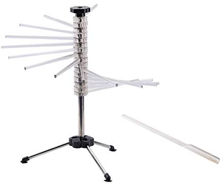 Ddujbtp Cucina Pieghevole Pieghevole Fan Shelf Pasta Dryer Multi-Arm Con Pasta Essiccazione In Acciaio Inox Strumento Domestico