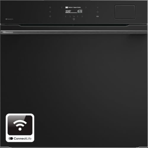 Hisense BFS615S8B Linea H800, Forno Elettrico Multifunzione, 60 Cm, 77 Litri, Temperatura Massima 230°, Display Touch Control, Colore Nero, Classe Energetica A+
