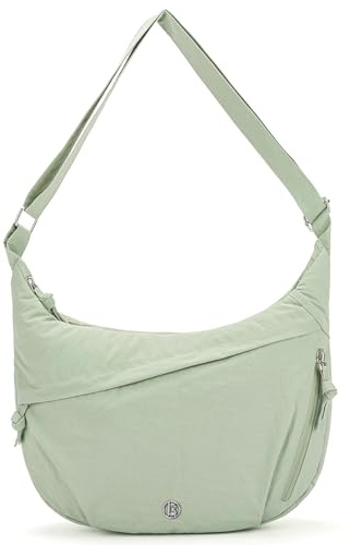 VIMUTI Borsa a tracolla da donna a mezzaluna, in nylon, impermeabile, con tracolla regolabile, per lavoro, viaggi, uso quotidiano e festival, verde