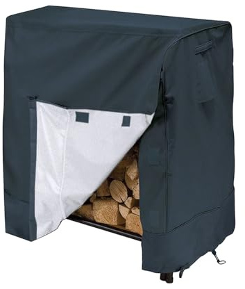 ZWCSHUU Housse de Protection for Bois de Chauffage d'extérieur Robuste et imperméable de 4 Pieds for protéger Votre Support à bûches de la Pluie Bâche à Bûches