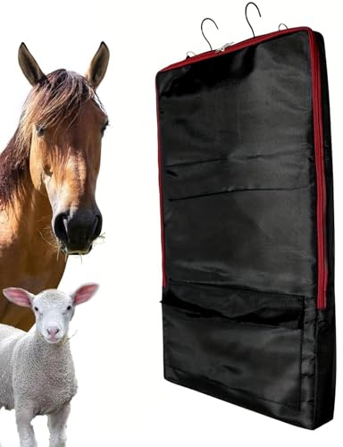 Generisch Reitzeugtasche - Tragbeutel Für Pferdezubehör Mit Reißverschlusstaschen - Robuste wasserdichte Stallorganizer mit verstellbarem Schultergurt für Liebhaber von Pferdesport