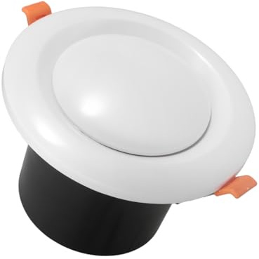 HOMSFOU Difusor de Aire Abs con Muelle para Ventilación Techo Redonda para Control de de Aire Baño y Cocina Diseño Moderno y Fácil Instalación Resistente y Estable para Uso Interior