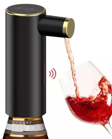 Pompa per vino Elettrico,Fontana per vino Elettrica Intelligente - Gadget per Regali Per Compleanno Natale Casa Bar Degustazione Campeggio