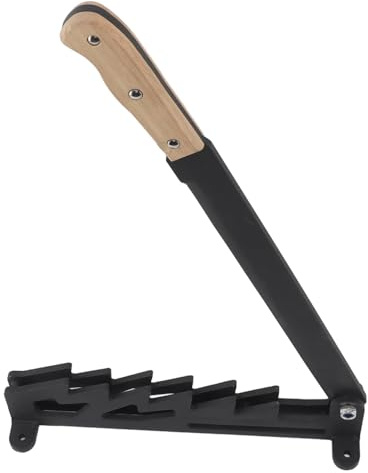 Hamwesh Wall Mounted Firewood Splitter, Carbon Steel Manual Log Splitter with Adjustable Handle for Indoor Outdoor Use