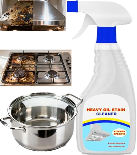 Starker Öl-Fleckenreiniger für die Küche, Fettlöser für den Küchenbereich, Öl-Fleckenentferner, starker Ofenreiniger, zur gründlichen Entfernung von Küchenöl-Flecken. (1pcs)