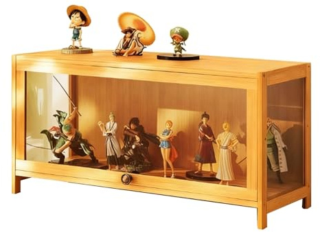 JFBLSD Vitrine mit Schutztür aus Acrylglas - Staubdichter Aufbewahrungsschrank für Actionfiguren, Sammlerobjekte, Lego & Bücher - Für Wohnzimmer, Büro, Kinderzimmer(1 Door 70cm)