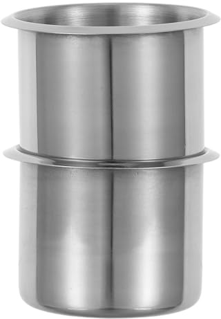 Gogogmee Portavasos Empotrable de Acero Inoxidable para Autocaravana Coche y Barco Soporte Portátil para Bebidas 2 Unidades Resistente a Golpes y Corrosión Adecuado para Mesas Sofás y