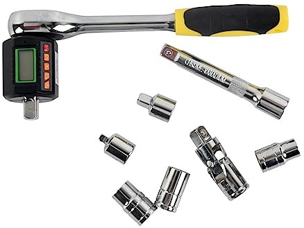 CVFRDD Set di adattatori for chiavi dinamometriche digitali 1/2 Set di chiavi a cricchetto for chiavi a bussola Strumento di riparazione con presa 3-30nm per bicicletta(3-30nm set)