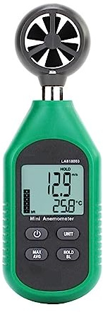 Anemometro Professionale Con Indicatore Del Misurazione Della Velocità Portatile Airometro Digitale Tester Misurazione Precisa