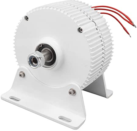 BTOSEP Generador de viento magnético permanente de 3 fases, generador eléctrico eficiente para aplicaciones domésticas e industriales, cobre puro (300 W 48 V)