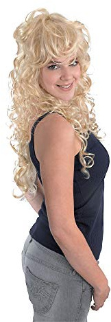 Bristol Novelty BW656 Rock Chick Wig | for Women | Blonde, Yellow, One Size Halloween