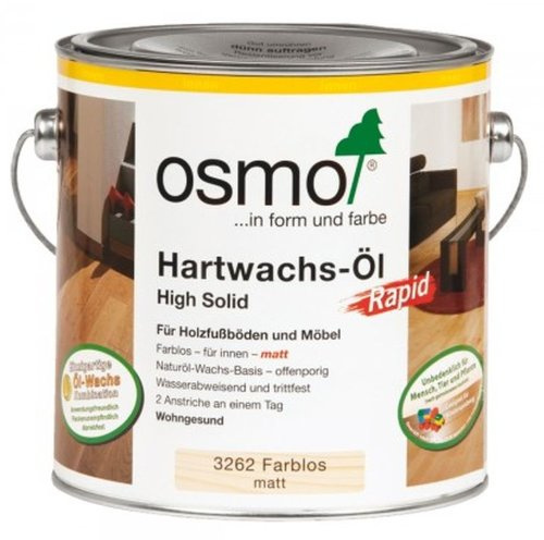 Osmo Hartwachs-Öl RAPID 3262 Farblos matt 2,5 Liter