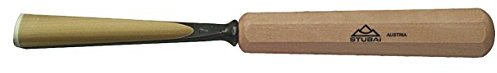 Stubai 520740 Couteau à sculpteur forme 7 avec manche en bois, Or/Beige, 40 mm