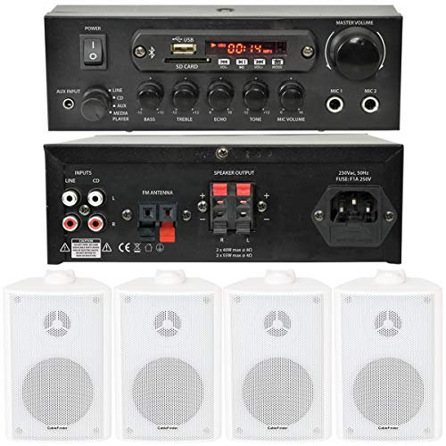Loops Bar Restaurant Bluetooth Wall Speaker System Background Music Wireless Amp Kit