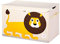 3 Sprouts Large Toy Chest with Lid and Handles - Sturdy Toy Box Storage Organiser for Boys & Girls, Spacious Collapsible Fabric Toy Chest Storage Box, Lion