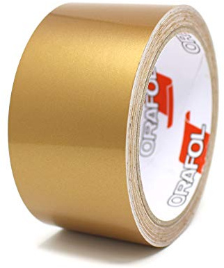 Finest Folia 10 Meter (1,39€/Meter) Zierstreifen Auto Motorrad Boot Modellbau Farbauswahl Dekorstreifen Seitenstreifen Klebestreifen (Gold Glanz, 30mm Breite)