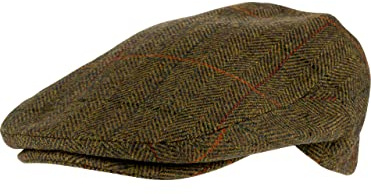 JACK PYKE Wool Blend Flat Cap Patch