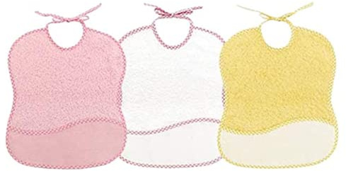 Ti TIN Pack 3 Baberos Bebé Recién Nacido 30x25 cm