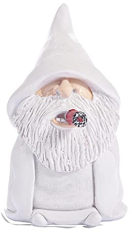 MANQILE Décor de Jardin GNOME personnalisé Barbe Blanche Nain Figurine en résine Maison Ornement de Jardin pour la décoration extérieure intérieure