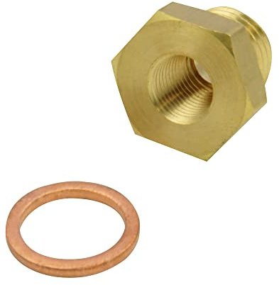 Gewindeadapter M14x1,5 auf 1/8 NPT Öldruck Temperatur Geber Fühler Adapter