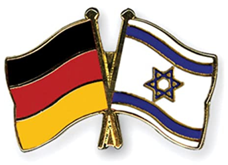 Freundschaftspin pins Deutschland-Israel Flagge Fahne Anstecker Button Metall NEU