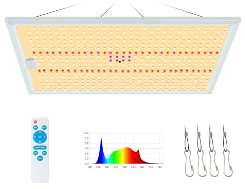 EWITTTI Pflanzenlampe,Grow Lampe 540LEDs Pflanzenlampe Led Vollspektrum, 1000W äquivalente Ferngesteuertes Pflanzenlicht Fernbedienung 10 Levels Dimmen