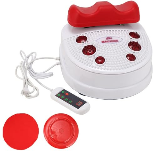 Foot Massager Machine, Fitness Blood Chi Machine, Rocking Physiotherapy Chi Massage Foot Leg Massager for Blood Circulation Chi Machine Relieve Fatigue,Red