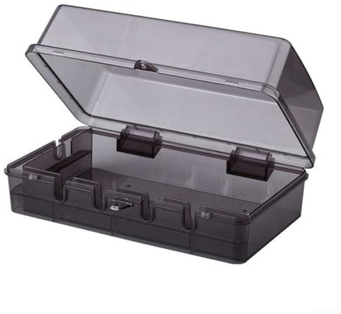 Zilimontt Boîte de prise étanche pour l'extérieur, 6 prises de courant, boîtier électrique en ABS pour jardin, terrasse, jardin, cour, noir