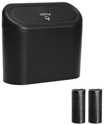 Xibao Automülleimer,auto Organizer,Auto Zubehör Innenraum,Autozubehör,Müllsäcken Mini Aufbewahrungsbox mit 90 Müllbeutel,Geeignet für Allgemeine Modelle wie Limousinen,Autos,Lastwagen,SUVs,Wohnmobile