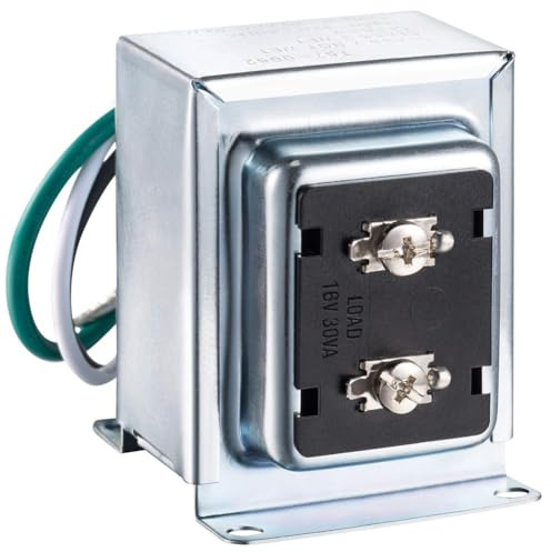 Fegtrtyoa for Home Door Bell Transformer 16V 30VA Compatible with Ring Wired Video Doorbell–Easy Install Doorbell Transformer