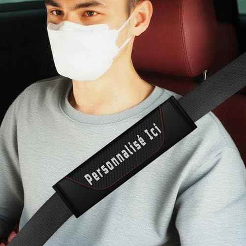 Protège Ceinture de Sécurité Voiture Personnalisable – Coussin Housse Épaule pour Ceinture Enfant et Adulte