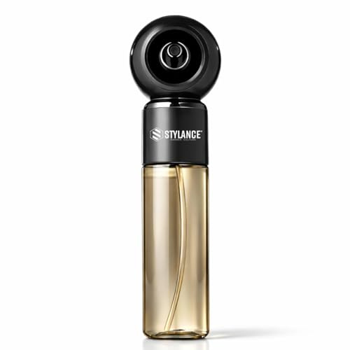 STYLANCE Electric Barber Spray Bottle – Professional Rechargeable Fine Mist Sprayer for Hair Stylists, Salon & Barber Shop, Continuous Nano Atomizer, Matte Black Refillable Design- 120ML