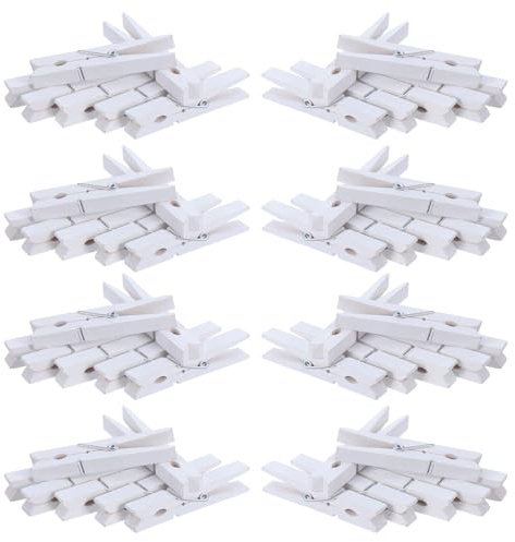 iplusmile 100pezzi Mollette in Legno Mini da Piccole Mollette Naturali per Appendere Foto Quadri Artigianato e Organizzare Vestiti Presa Sicura