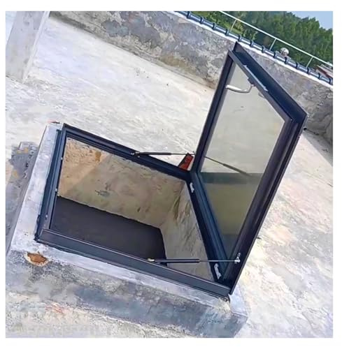 Générique Puits de lumière Robustes en Verre trempé Isolant - Fenêtres de Toit 36x36, 24x36, 30x36 - Trappe d'accès au Plafond et Porte d'accès au Toit avec poignée (24x24 po) pour Usage Commercial