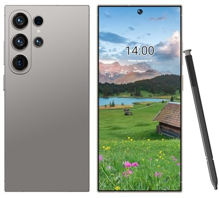 Free Unlocked 5G Smartphone S26 Ultra Global Version Mobile Phones 8GB RAM 256GB ROM Cellphone Dual SIM 8000Mah Battery 6.9 HD Display Face ID(Gray)