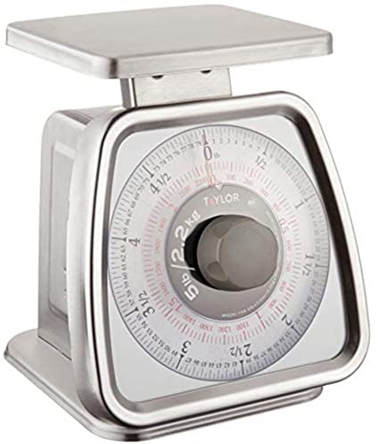 Taylor Stainless Steel Analog Portion Control Scale (5-Pound), Silver