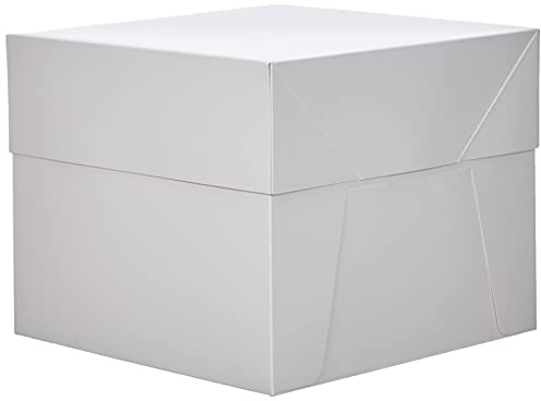 0339481 DECORA TORTENKARTON MIT DECKEL 30,5X30,5X25 CM, 30.5 x 30.5 x 25 cm