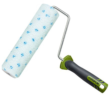 Colorus Rullo per pittura Microstar, 25 cm, 9 mm, con rullo di vernice, rullo per pittura