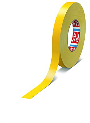 tesa band 4651 Premium leistungsstarkes Gewebeband versch. Breiten und Farben (15 mm x 50 m, gelb)